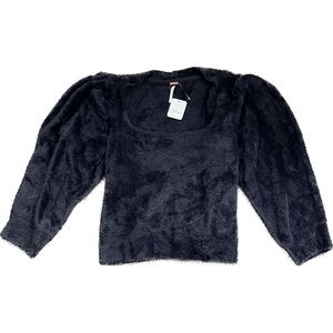 NWT Free People fuzzy cropped sweater
